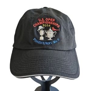 2014 U.S. OPEN Championships Pinehurst NO. 2 Vintage Cap Hat Black USGA Member